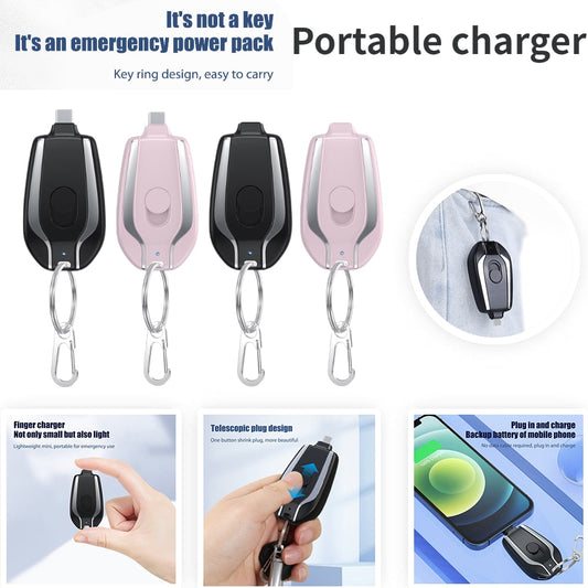 Mini Keychain Charger 1500mAh